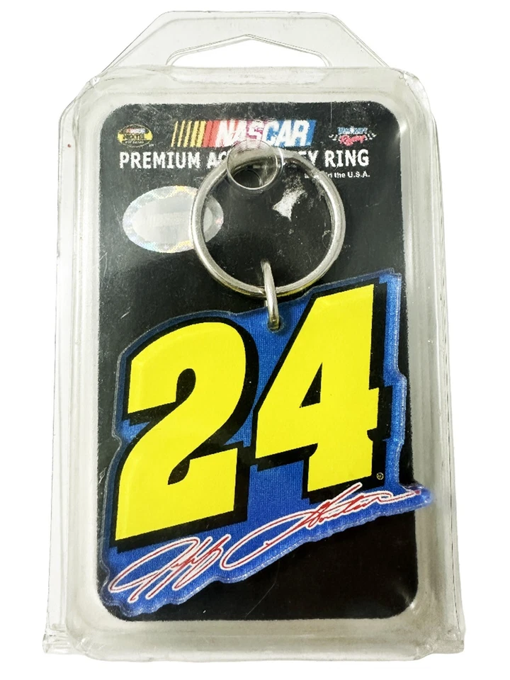 NASCAR JEFF GORDON #24 PREMIUM ACRYLIC KEYCHAIN  (1)  Racing Nextel Fan Keys - Image 1 of 1