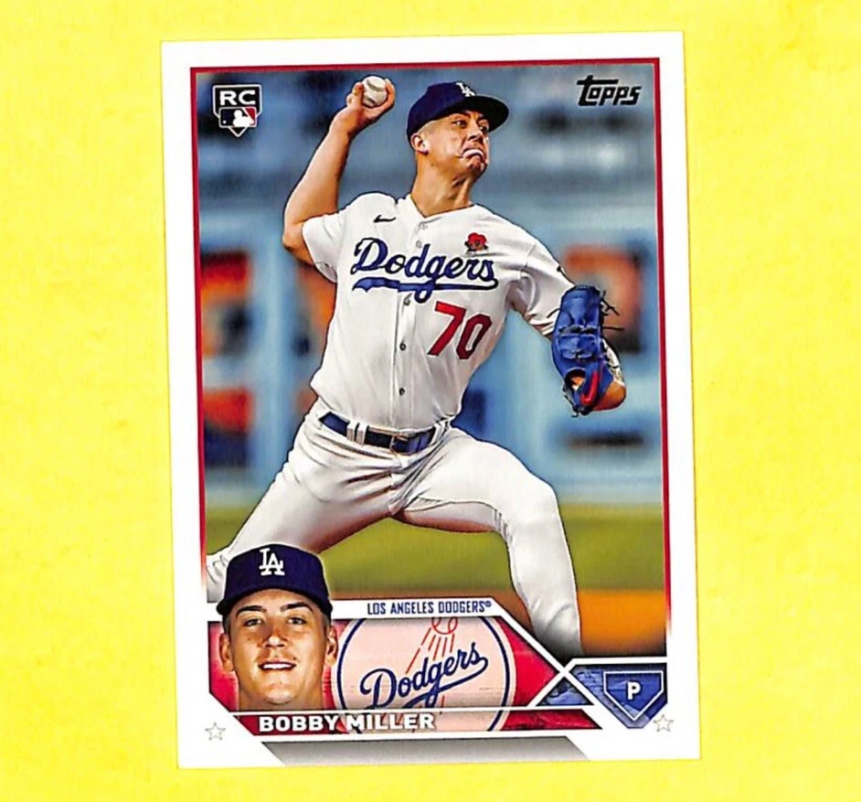 2023 Topps Update US188 Bobby Miller Rookie RC Card Dodgers QUANTITY AVAILABLE  - Image 1 of 1