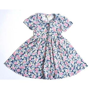 Laura Ashley Mother & Child Vintage 1990s Short Sleeve Floral Dress 5-6 years - Picture 1 of 8