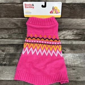 Suéter Boots & Barkley Perro y Gato Rosa Talla Pequeña Hasta 20lbs - Imagen 1 de 3