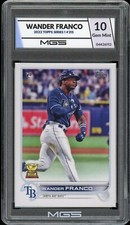 2022 Topps Series 1 #215 Wander Franco ROOKIE CARD Graded 10 MGS Gem MINT RAYS