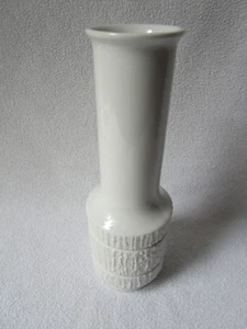 THOMAS Arcta Design weiß Porzellan Vase 21,5x5,5-6,5cm unbeschädigt - Picture 1 of 7