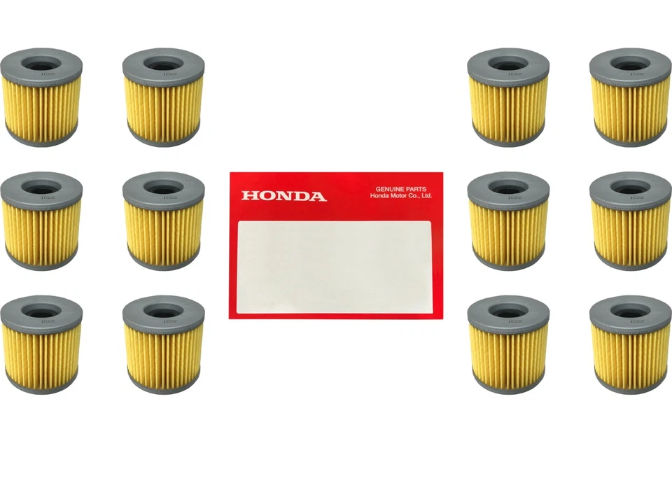 12 Pack OEM Honda Oil Filter 15412-KEA-003 Fits - 2001-2018 TRX, Pioneer SXS - Image 1 of 4