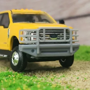 1:64 Scale 3D Printed Heavy Duty Front Bumper for Greenlight Ford F350 Dually - Picture 1 of 3