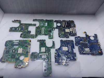 7 Pcs Socket S1 Laptop Motherboards Cpu AMD Athlon BGA MLCC Gold Scrap Recovery - Image 1 of 4