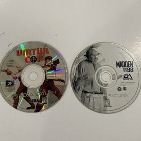 Virtua Cop  & Madden 98 - (Sega Saturn, 1995)