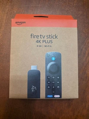 Dispositivo de transmisión Amazon Fire TV Stick 4K Plus con control remoto por voz Alexa - Nuevo, sellado Foto 1 de 2