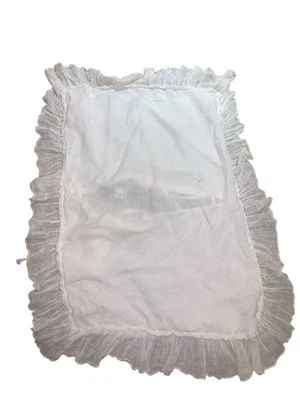 Almohada Bella Notte 100% Lino Gabriela Falsa (1) Volantes Blanco LEER Foto 1 de 4