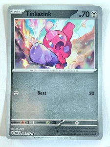 Tinkatink 096/132 Reverse Holo Common Mega Evolution Pokemon TCG - Near Mint NM - Picture 1 of 4