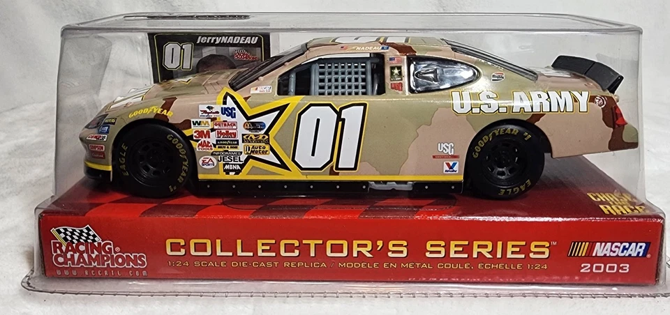 Jerry Nadeau 1: 24 比例压铸赛车冠军美国陆军 2003 庞蒂亚克 — 第 1/4 张图片