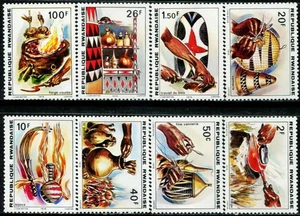 Rwanda 1979 ☀ folk handicraft pottery bows and arrows ☀ MNH** - Picture 1 of 1