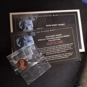 2019 -W West Point Special Edition Lincoln Penny Collection Frosty Proof W/COA  - Picture 1 of 2