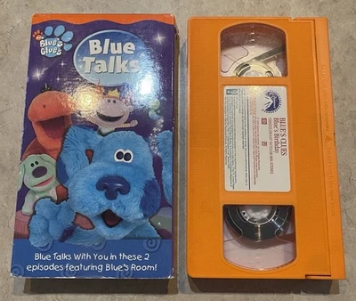 Blue's Clues Blue Talks VHS 2004 Blue’s Room Nick Jr. Tape VTG Nickelodeon Show - Image 1 of 4
