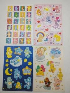 Foglio adesivo vintage Care Bears LOTTO A TCFC - Foto 1 di 6