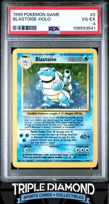 1999 Pokemon Game #2/102 Blastoise Holo PSA 4 VG-EX FDP32 - Image 1 of 2