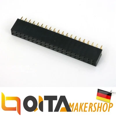 2x20 Pins Female Header Buchsenleiste 2,54mm Arduino Raspberry Pi Steckerleiste - Bild 1 von 3