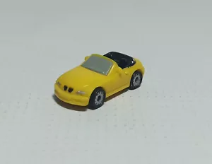 MICRO MACHINES VTG 1997 BMW Z3 ROADSTER CONVERTIBLE YELLOW MINI TOY CAR RARE - Picture 1 of 10