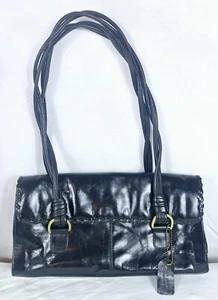 Bolso de Mano Worthington de Colección para Damas Cuero Suave Negro Cartera de Hombro Talla Med - Imagen 1 de 15
