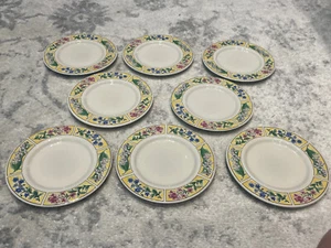 MAJESTICWARE by Sakura Spring Valley 6” Salad/Dessert Plates Sue Zipkin Set Of 8 - Picture 1 of 5
