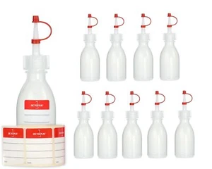 10x leere Plastikflaschen 50ml Spritzflaschen Laborflaschen Quetschflaschen - Bild 1 von 8