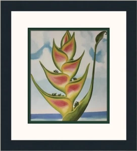 Georgia O'Keeffe Heliconia Custom Framed Print - Picture 1 of 2