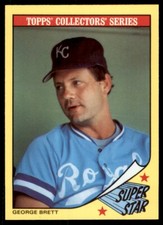 1986 TOPPS SUPER STAR GEORGE BRETT KANSAS CITY ROYALS #4