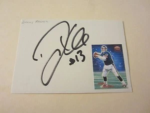 Tarjeta de índice autografiada de Danny Kanell firmada 3.5X5.25 de la NFL fútbol americano de los Gigantes de Nueva York - Imagen 1 de 2