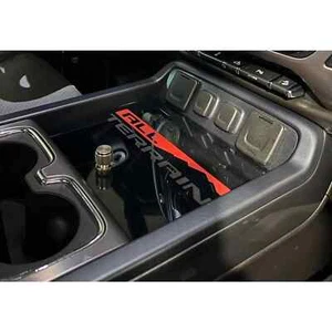 2014-2019 GMC Sierra Chevy Silverado Console Cover (BLACK, ENGRAVED) - Picture 1 of 6