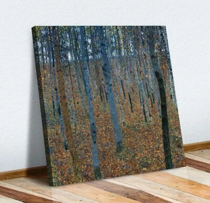 Gustav Klimt Beech Grove i CANVAS WALL ART PICTURE PRINT PAINTING - Picture 1 of 5