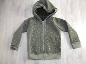 Baby Kapuzenjacke  aus Softshell oliv mit Regentropfen - Bild 1 von 6