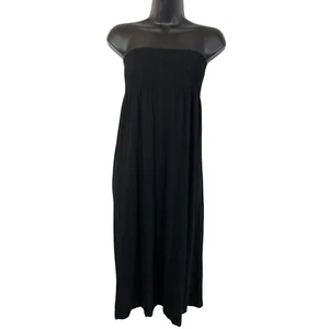 Black Knit Long Skirt Convertible Dress CoverUp Knit - Picture 1 of 5