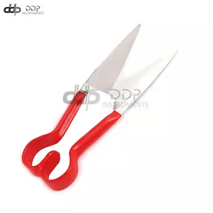 Double Bow Sheep Shears Trimming Tagging Blocking Red Grip 6'' Blade - Picture 1 of 3