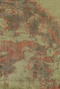 Handmade Wool Rug with Abstract Design 4x6 ft Soft Pile Carpet - Picture 1 of 20