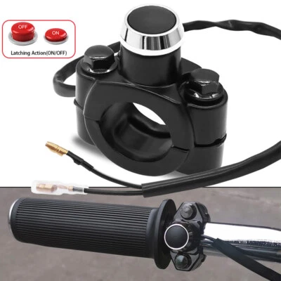Motorcycle Switch ON Off Button Handlebar 22mm Headlight Fog Spotlight Motorbike - Image 1 of 4