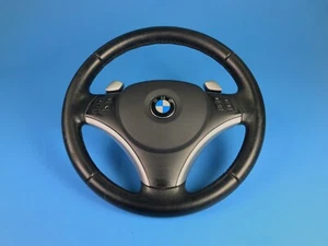 06-11 BMW E90 E92 328I 330I 335I SPORT STEERING WHEEL W/ PADDLE SHIFTERS PADDLES - Picture 1 of 19