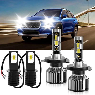 For Suzuki Grand Vitara 2001-2005 4x Front LED Headlight High/Low Fog Light Bulb - Image 1 of 4