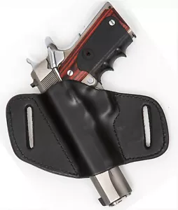 SAR 9 Leather Gun Holster Outside The Waistband Left Hand Black 7 - Bild 1 von 1