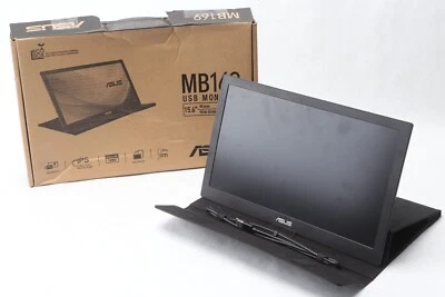 ASUS MB169B+ 15.6" HD 1920x1080 Portable Monitor Cable And Case w Box S22 - Image 1 of 4