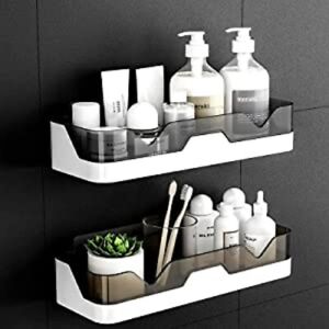 Bathroom Rack Shelf Organizer Set for Home Storage Racks & Hardware Pack Of 2