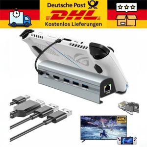 Dockingstation für STEAM DECK / ASUS ROG ALLY HDMI 4k USB 3.0 PD LAN - Afbeelding 1 van 15