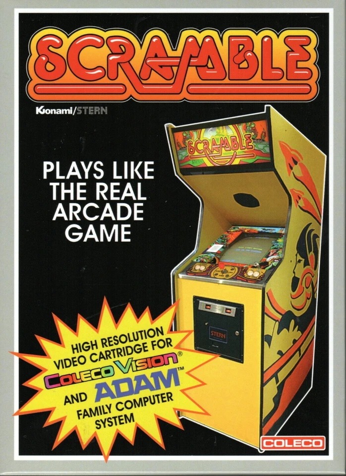 SCRAMBLE for Colecovision ADAM Cartridge. NEW - No SGM needed - Image 1 of 3