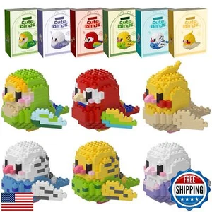 HJPLPXH Parrots Micro Mini Building Block Sets Birthday Gift for Kids, Animal - Picture 1 of 5