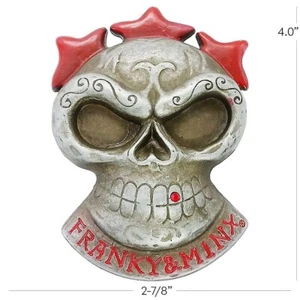 Belt Buckle Franky & Minx Stylized Skull Star Power and Glam Punk Rock New - Picture 1 of 1