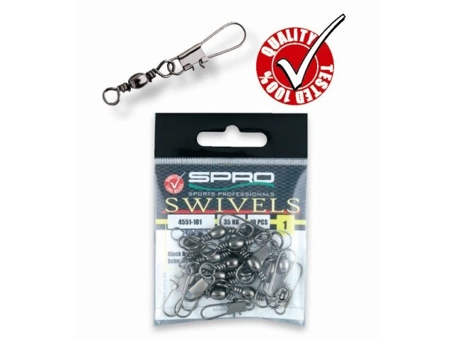 Spro Swivels with Interlock Snap 10 Stück Wirbel Angelzubehör - Bild 1 von 1
