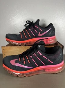 Nike Damen Gr. 9,5 EUR 41 Air Max 2016 Schwarz Pink Sneaker Schuhe 806772-006 GUC - Bild 1 von 13