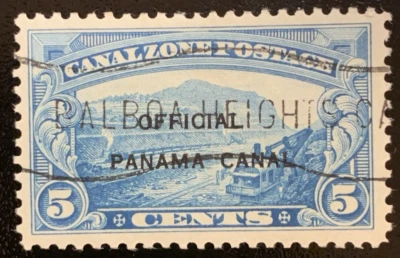 Canal Zone Stamp Scott # O3 CTO - O OVER N VARIETY - Image 1 of 2