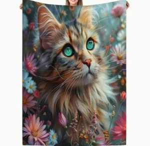 Linda manta polar para gato, tiro, súper suave. - Imagen 1 de 7