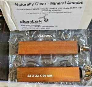 Ionizer/Ioniser DONTEK 21% LONGER LASTING Electrodes 22x22x95 mm Copper/Silver - Picture 1 of 9