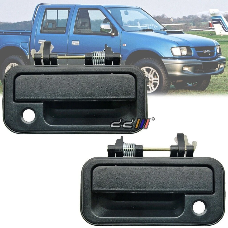 Manija exterior de puerta (negra) para camioneta Isuzu Invader Rodeo TF TFR 1988-02 Foto 1 de 4