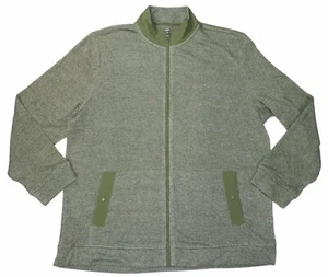 Club Room Heathered Colors Full Zip Mock Neck Sweater Jacket XXL NWT New Olive - Picture 1 of 1